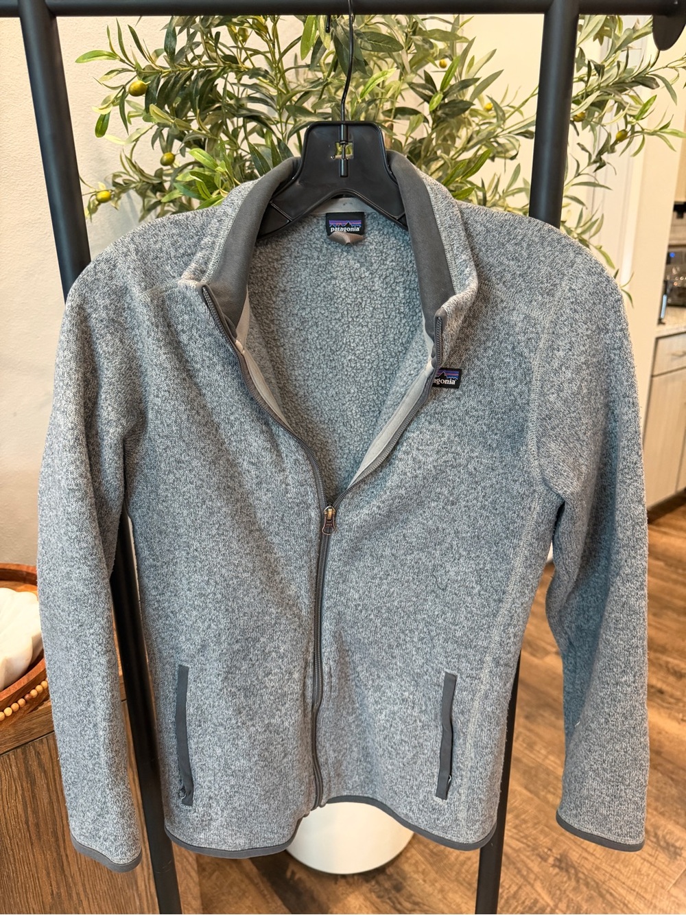 Patagonia Gray Full-Zip Fleece Jacket - Kids